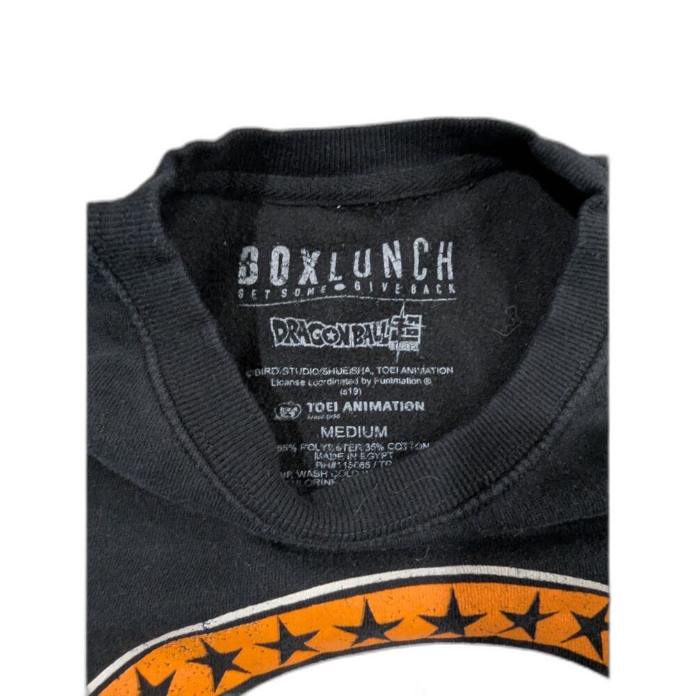 BoxLunch Dragon Ball Z Super Saiyans Crewneck Sweatshirt Black Kame Kanji Size M - Picture 3 of 5